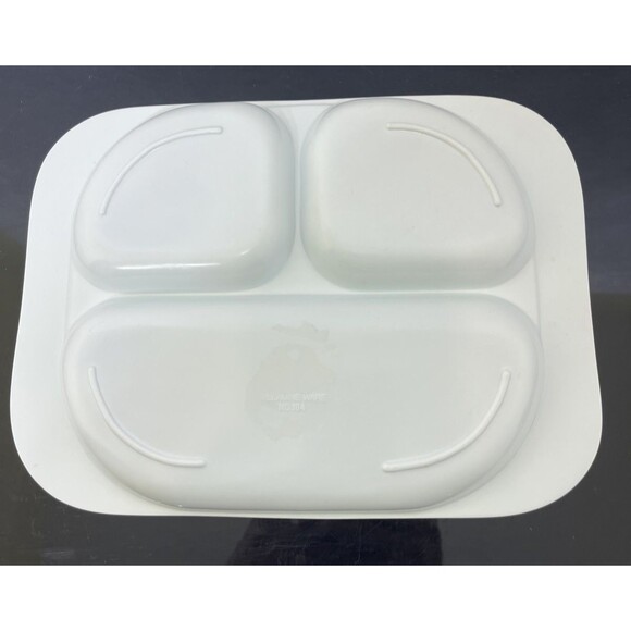 Lot of 2 ABC and Teddy Bear Divided Plates Melamine Ware Multicolor - Picture 3 of 6